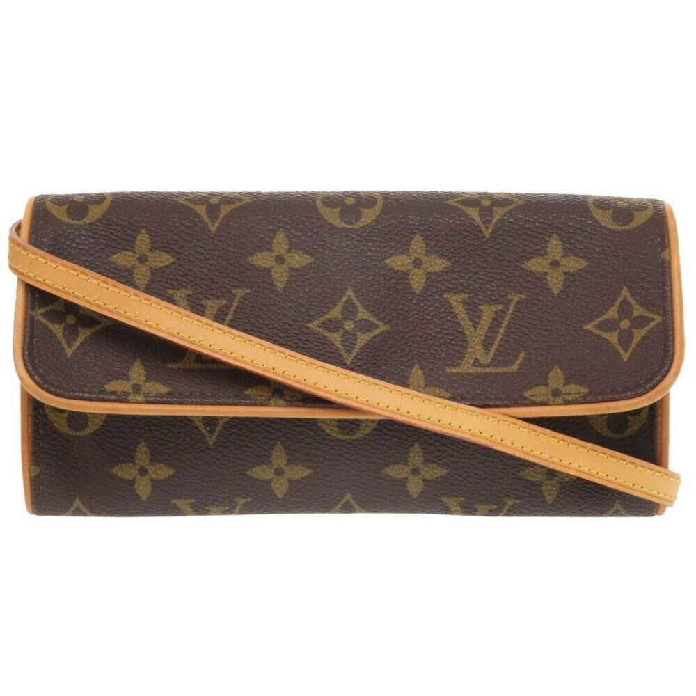 LOUIS VUITTON Authentic Brown Monogram Pochette Shoulder Bag